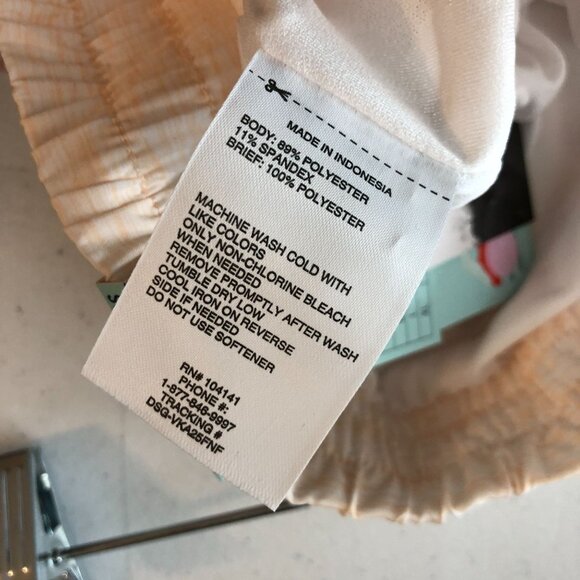 DSG Girls Mid Rise Stride Run Shorts Heathered Peach/Pink XL - Picture 5 of 5